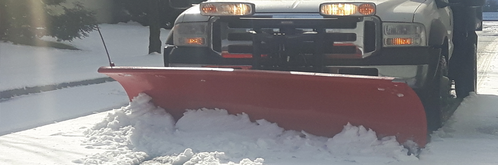 truck with snowplow